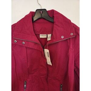 NWT Chico's red jacket-size 1(M-8)